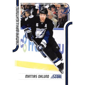 Řadové karty - Ohlund Mattias - 2011-12 Score No.422
