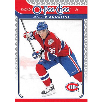Řadové karty - D´Agostini Matt - 2009-10 O-Pee-Chee No.394