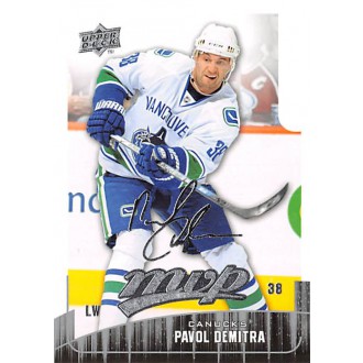 Řadové karty - Demitra Pavol - 2009-10 MVP No.13