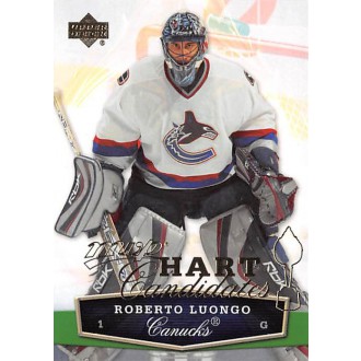 Insertní karty - Luongo Roberto - 2007-08 MVP Hart Candidates No.HC1
