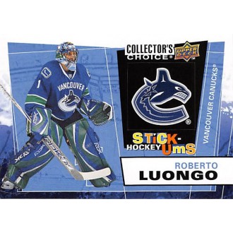 Insertní karty - Luongo Roberto - 2008-09 Collectors Choice Stick-Ums No.UMS27