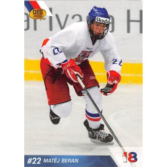 Extraliga OFS - Beran Matěj - 2010-11 OFS Reprezentace ČR-18 No.9