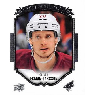 Insertní karty - Ekman-Larsson Oliver - 2015-16 Upper Deck UD Portraits No.P2