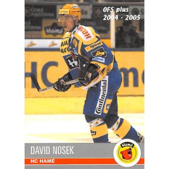 Extraliga OFS - Nosek David - 2004-05 OFS No.286