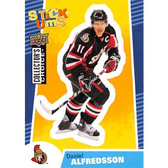 Insertní karty - Alfredsson Daniel - 2009-10 Collectors Choice Stick-Ums No.SU18