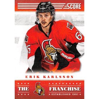 Insertní karty - Karlsson Erik - 2013-14 Score Franchise No.TF20