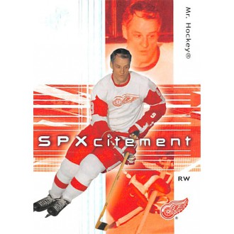 Řadové karty - Howe Gordie - 2002-03 SPx No.89