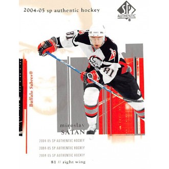 Řadové karty - Šatan Miroslav - 2004-05 SP Authentic No.12