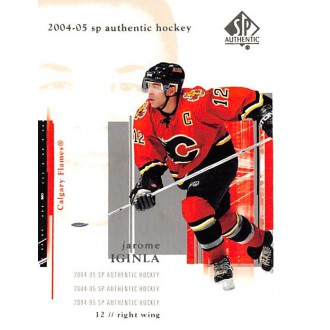 Řadové karty - Iginla Jarome - 2004-05 SP Authentic No.14