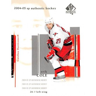 Řadové karty - Cole Erik - 2004-05 SP Authentic No.18