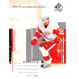 Řadové karty - Datsyuk Pavel - 2004-05 SP Authentic No.32