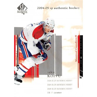 Řadové karty - Koivu Saku - 2004-05 SP Authentic No.48