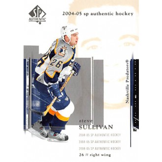 Řadové karty - Sullivan Steve - 2004-05 SP Authentic No.49