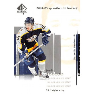 Řadové karty - Tootoo Jordin - 2004-05 SP Authentic No.50