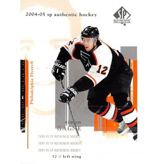 Řadové karty - Gagne Simon - 2004-05 SP Authentic No.67