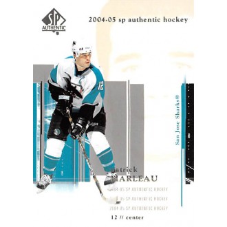Řadové karty - Marleau Patrick - 2004-05 SP Authentic No.75