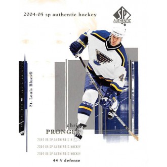 Řadové karty - Pronger Chris - 2004-05 SP Authentic No.76