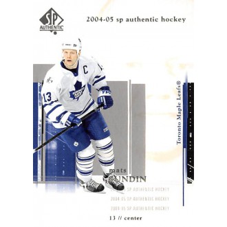 Řadové karty - Sundin Mats - 2004-05 SP Authentic No.85