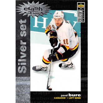 Insertní karty - Bure Pavel - 1995-96 Collectors Choice Crash the Game Silver Prize No.C1