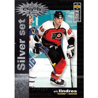Insertní karty - Lindros Eric - 1995-96 Collectors Choice Crash the Game Silver Prize No.C4