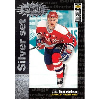 Insertní karty - Bondra Peter - 1995-96 Collectors Choice Crash the Game Silver Prize No.C13