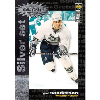 Insertní karty - Sanderson Geoff - 1995-96 Collectors Choice Crash the Game Silver Prize No.C22