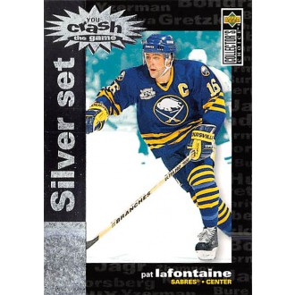 Insertní karty - LaFontaine Pat - 1995-96 Collectors Choice Crash the Game Silver Prize No.C27