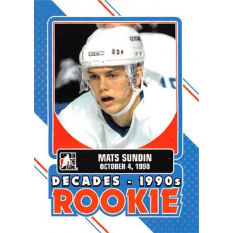 Insertní karty - Sundin Mats - 2013-14 ITG Decades 1990s Rookies No.DR-2