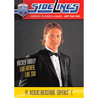 Insertní karty - Backstrom Nicklas - 2009-10 Be A Player Sidelines No.S37
