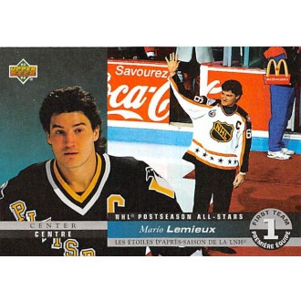 Insertní karty - Lemieux Mario - 1993-94 McDonalds Upper Deck 1st Team All-Star No.McH-01