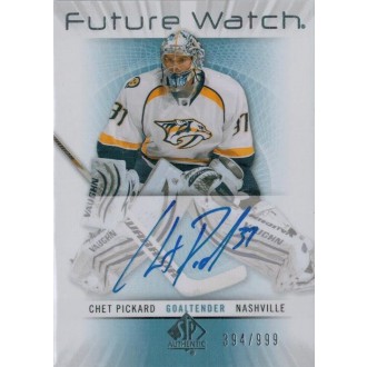 Podepsané karty - Pickard Chet - 2012-13 SP Authentic No.225