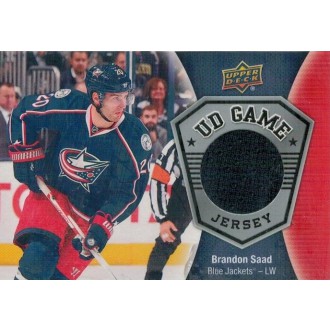 Jersey karty - Saad Brandon - 2016-17 Upper Deck Game Jerseys No.GJ-BS