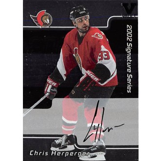 Podepsané karty - Herperger Chris - 2015-16 ITG Final Vault 2001-02 BAP Signature Series Autographs No.119