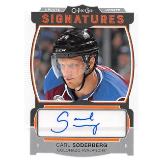 Podepsané karty - Soderberg Carl - 2015-16 Upper Deck O-Pee-Chee Update Signatures No.US-CS