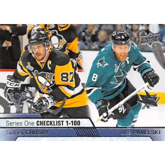 Řadové karty - Crosby Sidney, Pavelski Joe - 2016-17 Upper Deck No.199