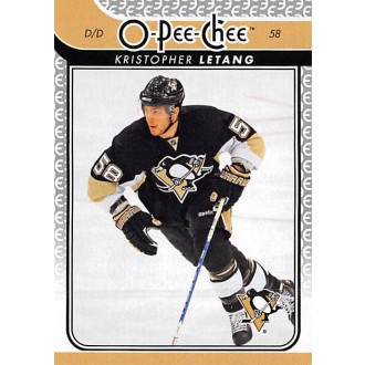 Řadové karty - Letang Kristopher - 2009-10 O-Pee-Chee No.110