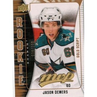 Řadové karty - Demers Jason - 2009-10 MVP Gold Script No.384
