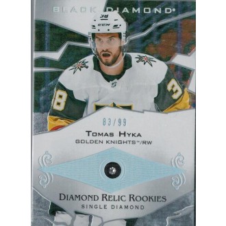 Insertní karty - Hyka Tomáš - 2018-19 Black Diamond Diamond Relic Rookie Gems Single Diamond No.BDR-TH