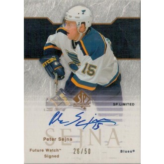 Podepsané karty - Sejna Peter - 2003-04 SP Authentic SP Limited No.156