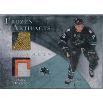 Patch karty - Heatley Dany - 2010-11 Artifacts Frozen Artifacts Jersey Patch Blue No.FA-DH