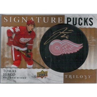 Podepsané karty - Jurčo Tomáš - 2014-15 Trilogy Signature Pucks No.SP-TJ