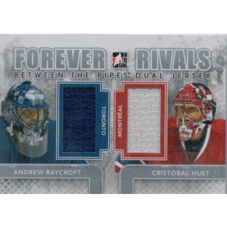 Jersey karty - Raycroft Andrew, Huet Cristobal - 2012-13 ITG Forever Rivals Between The Pipes Jerseys Dual No.BTPD-06