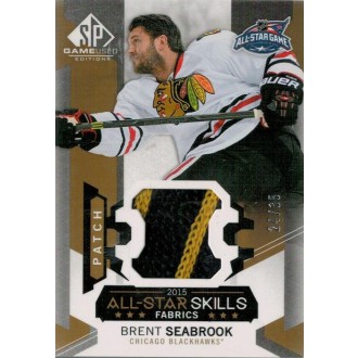 Patch karty - Seabrook Brent - 2015-16 SP Game Used All-Star Skills Fabrics Patch No.AS-36