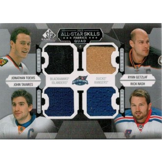 Jersey karty - Toews Jonathan, Getzlaf Ryan, Tavares John, Nash Rick - 2015-16 SP Game Used All-Star Skills Quad Fabrics No.AS4-1