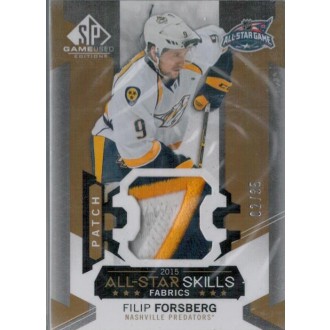 Patch karty - Forsberg Filip - 2015-16 SP Game Used All-Star Skills Fabrics Patch No.AS-8