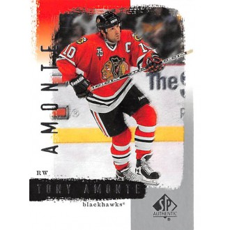 Řadové karty - Amonte Tony - 2000-01 SP Authentic  No.20