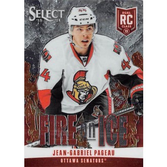 Insertní karty - Pageau Jean-Gabriel - 2013-14 Select Fire on Ice Rookies No.FR-28