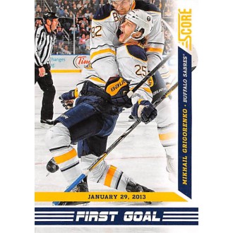 Insertní karty - Grigorenko Mikhail - 2013-14 Score First Goal No.FG5