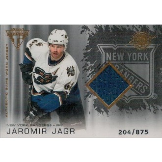 Jersey karty - Jágr Jaromír - 2003-04 Titanium - blue No.170