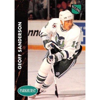 Řadové karty - Sanderson Geoff - 1991-92 Parkhurst French No.57